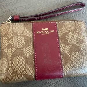 Coach wristlet w/ card  holder